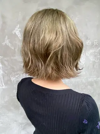 ミディアム カラー 原一真/ 外国人ショートヘアのヘアスタイル