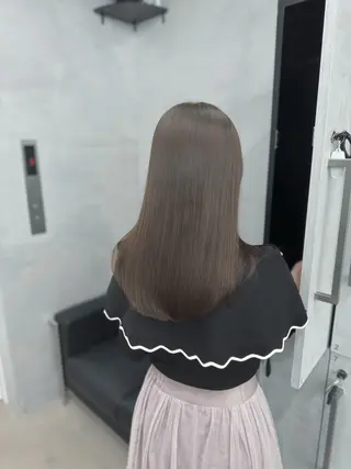 ロング 水田吉亮/髪質改善/ 縮毛矯正/レイヤーのヘアスタイル
