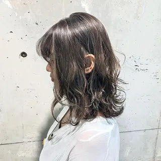 ミディアム カラー YU-KA ✂︎Rico.のヘアスタイル