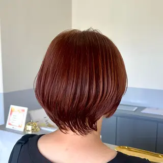 ショート カラー 艶カラー/岡崎 /おかもとななのヘアスタイル