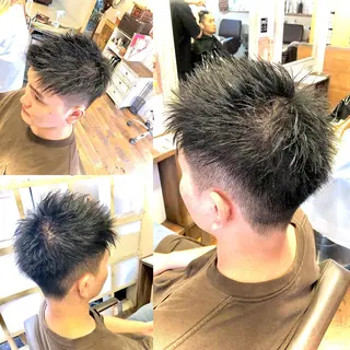 ショート パーマ カラー ヘアアレンジ メンズ 💜髪の救世主💜 MASAのヘアスタイル