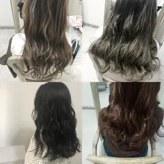 カラー ロング ヘアアレンジ See by merのマツエク・マツパデザイン