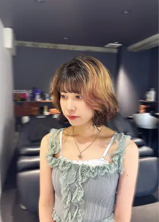 カラー ブリーチカラー/茨木 𝙨𝙖𝙠𝙞🎀のヘアスタイル