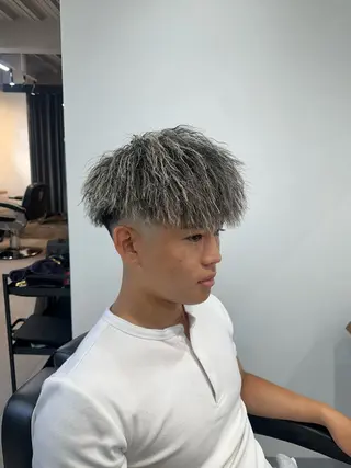 カラー パーマ メンズ 💥律喜💥/パーマ /メンズ/フェードのヘアスタイル