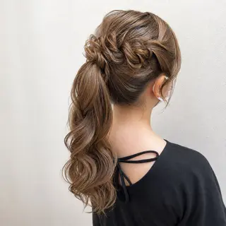 ロング ヘアアレンジ ヘアセット・アレンジ 🌷Kasumi🌷のヘアスタイル