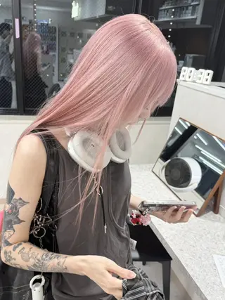 ロング カラー 透明感×ダブルカラ ーHarusa🎀のヘアスタイル