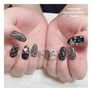ミディアム ネイル 🐾enen style 🐾のネイルデザイン