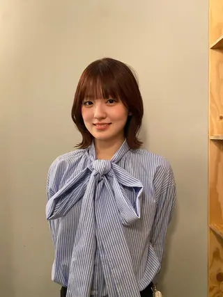 ミディアム 小顔カット 🌿リョウカのヘアスタイル