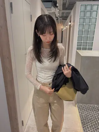 ミディアム カラー 砂原 ひよりのヘアスタイル