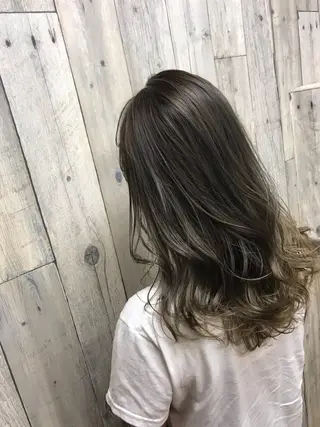 セミロング カラー パーマ ヘアアレンジ メンズ キッズ Forest. -髪質改善-のヘアスタイル