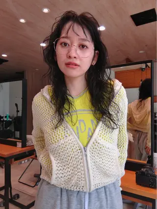 パーマ パーマ ダブルカラー 海外風/nanamiのヘアスタイル
