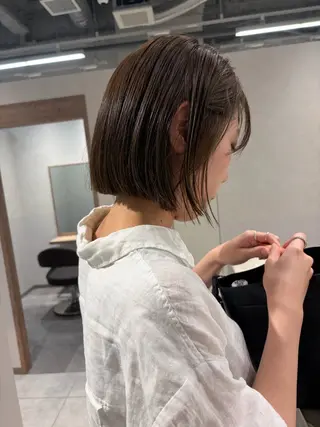 ミディアム カラー 砂原 ひよりのヘアスタイル
