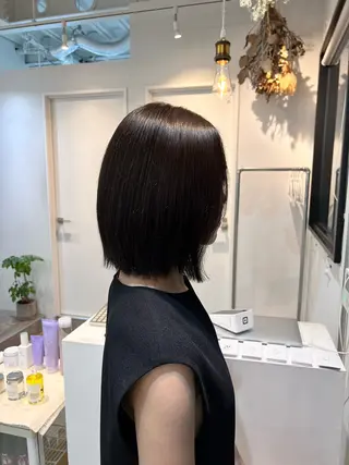 ミディアム カラー 松坂 真衣のヘアスタイル