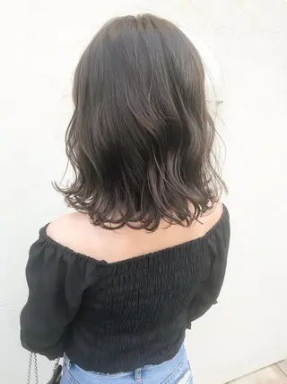 ミディアム 熊崎 樹のヘアスタイル