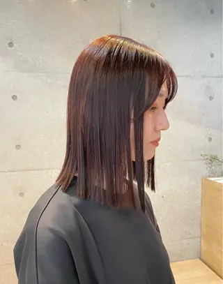 ミディアム カラー 【表参道】Ruri デジタルパーマのヘアスタイル