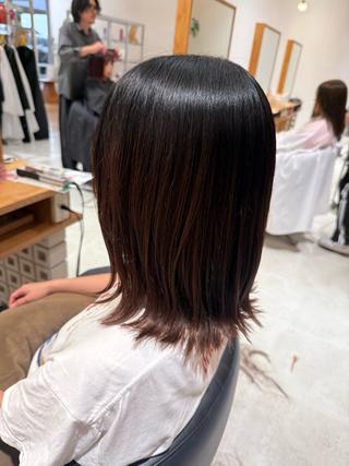 ミディアム 花田 梨佳のヘアスタイル