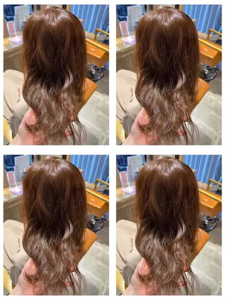 カラー 🩵盛れる顔周り/ 艶カラーemi🩵のヘアスタイル