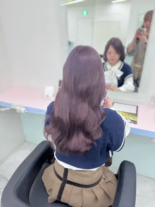 ロング カラー ヘアアレンジ 💘Risa💘/ミ ルクティ/ハイトーンのヘアスタイル