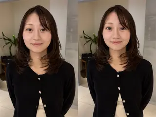セミロング 髪質改善・水素カラー ARIA（ému）のヘアスタイル