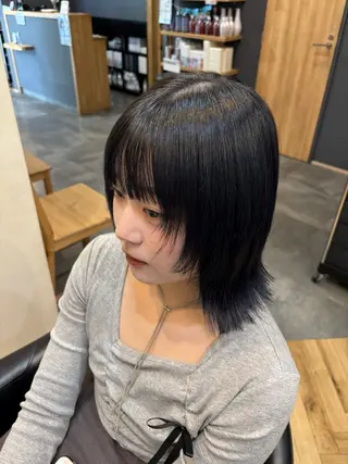 ショート 鎌取/透明感カラー /ボブ/顔まわりのヘアスタイル