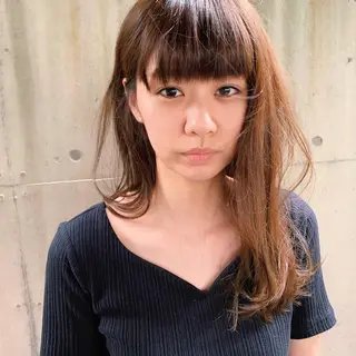 ロング カラー 中川 竜誠のヘアスタイル