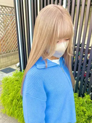 カラー ンジハ えみのヘアスタイル
