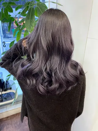セミロング カラー レイヤーカット/透明 感カラー🩵中村友美のヘアスタイル