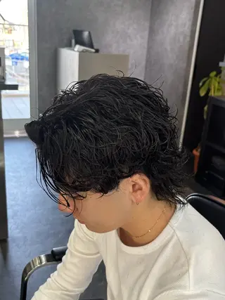 パーマ メンズ 深野 ちさとのヘアスタイル