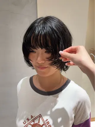 ショート パーマモデル募集中 💫 増元 愛玲のヘアスタイル