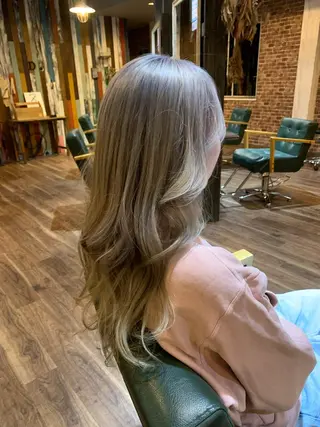 ロング カラー 河村 健太のヘアスタイル