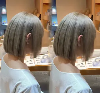 ショート 🫧似合わせレイヤー 透明感カラー🫧清野のヘアスタイル
