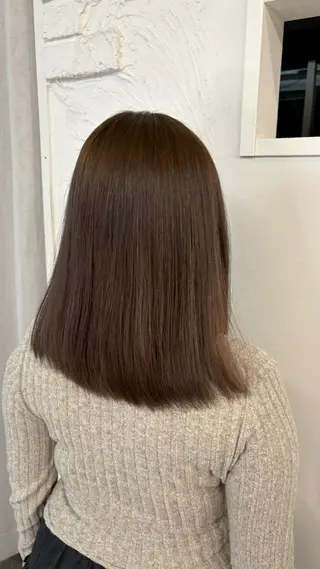 カラー パツボブ/暖色 西梅田/かえで🎀のヘアスタイル