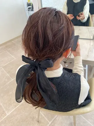 ミディアム ヘアアレンジ yua モデル募集のマツエク・マツパデザイン