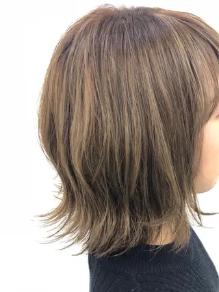 ミディアム 藤原 亜美🤍のヘアスタイル