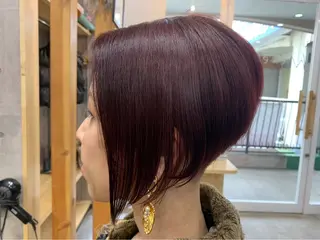 ショート カラー hair salon mementoのヘアスタイル