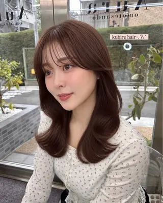 ミディアム 𝗆𝗂𝗒𝗎 🐈‍⬛🎀のヘアスタイル
