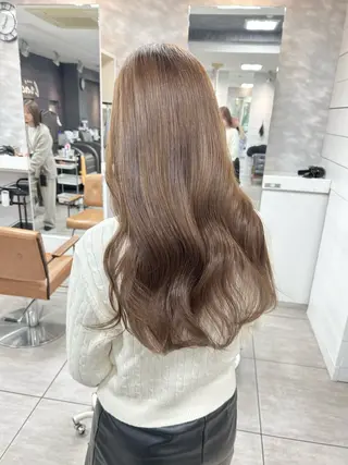 ロング レイヤー/艶髪カラー 森本くるみのヘアスタイル