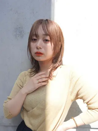 ミディアム カラー 似合わせレディース/ メンズ/あゆかのヘアスタイル