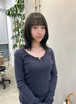 ミディアム ayaka 🍀のヘアスタイル