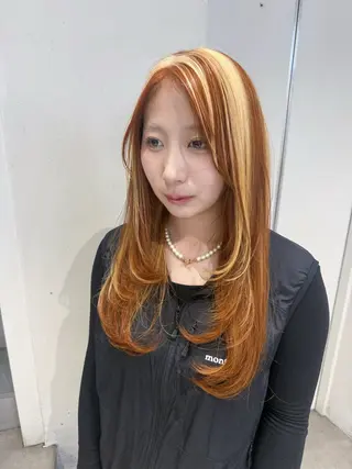 セミロング カラー デザイン/レイヤーカ ット🪐˚⌖MIHOのヘアスタイル