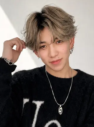 ミディアム カラー パーマ ヘアアレンジ メンズ メンズZina代表 田端 麗治のヘアスタイル