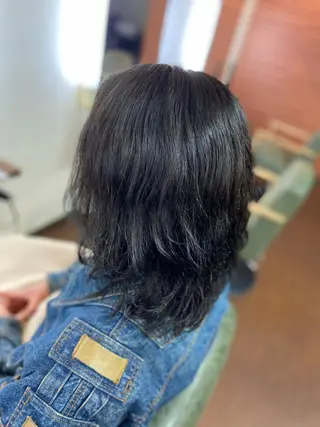 ミディアム メンズ 💜推しインナー カラー/菊池柊真💜のヘアスタイル