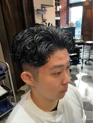 ショート パーマ メンズ 梅田/メンズ専門 ／加地光尊のヘアスタイル