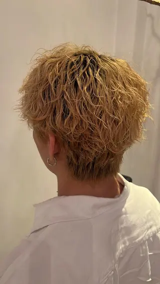 ショート パーマ 水川 七海のヘアスタイル