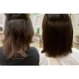 ミディアム 縮毛矯正モデル募集中 美容室HATSUのヘアスタイル