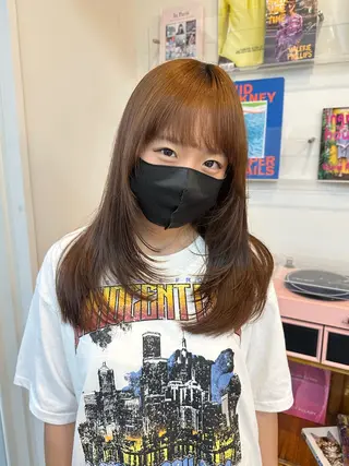 ロング 安井 美咲希のヘアスタイル