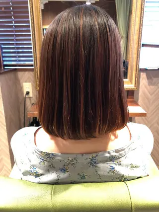 ミディアム 白戸 優樹のヘアスタイル