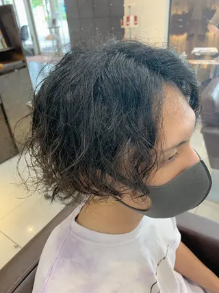 ミディアム 失敗しないパーマ 稲葉/草薙のヘアスタイル