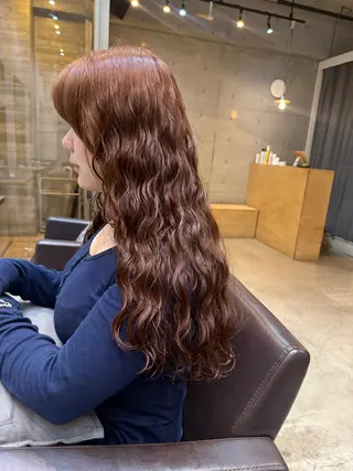 ロング 🌿朝5分でお洒落 パーマスタイル🌿のヘアスタイル