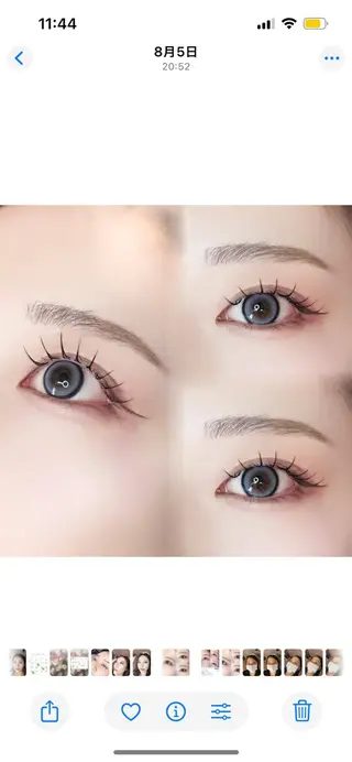 マツエク・マツパ 。ꕤ°₊sakura 束感まつ毛⊹𓈒✿のマツエク・マツパデザイン